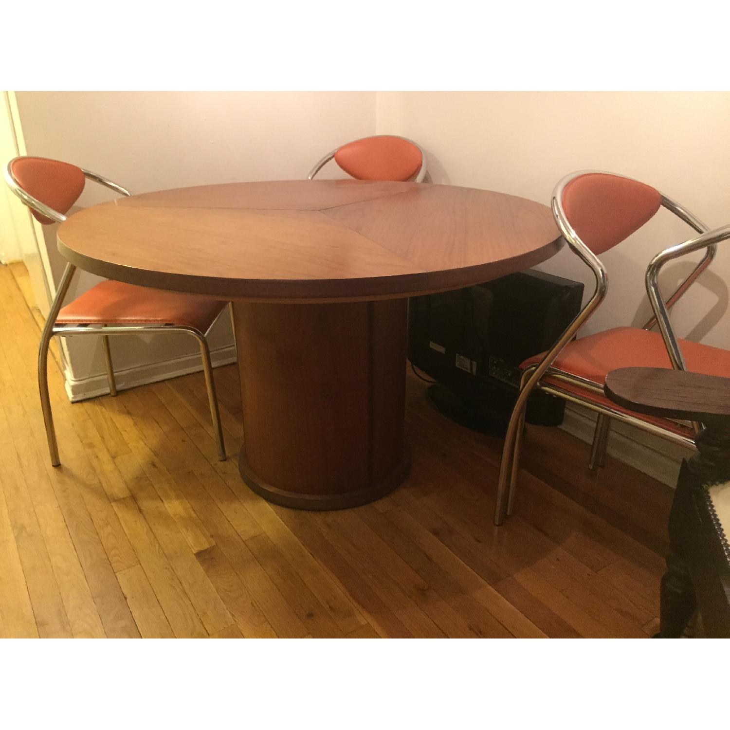 Skovby Round Expandable Dining Table - image-4