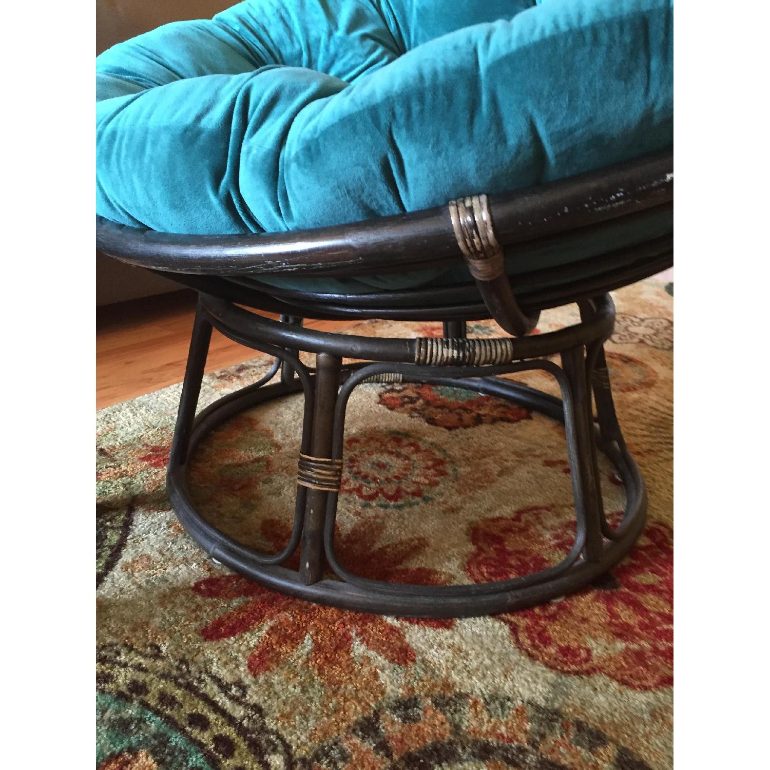 Pier 1 Papasan Chair & Ottoman - image-2