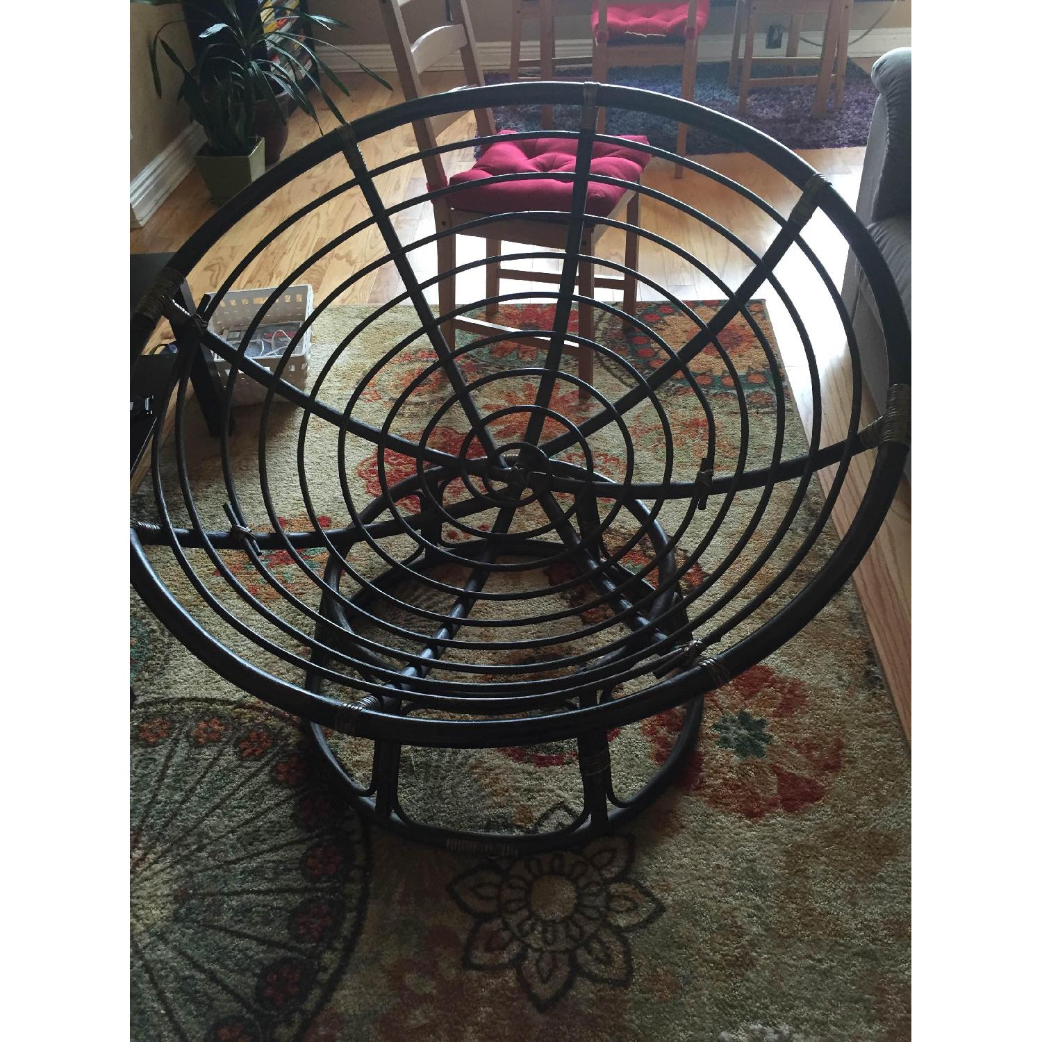 Pier 1 Papasan Chair & Ottoman - image-4