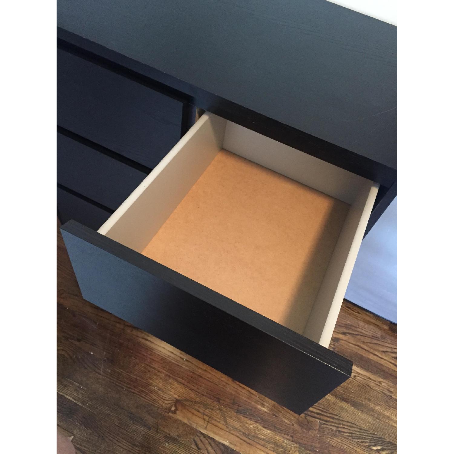 Ikea Malm 6 Drawer Dresser in Black - image-4