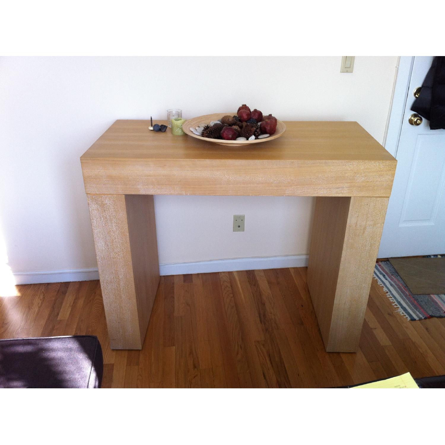 West Elm Chunky Wood Console - image-1