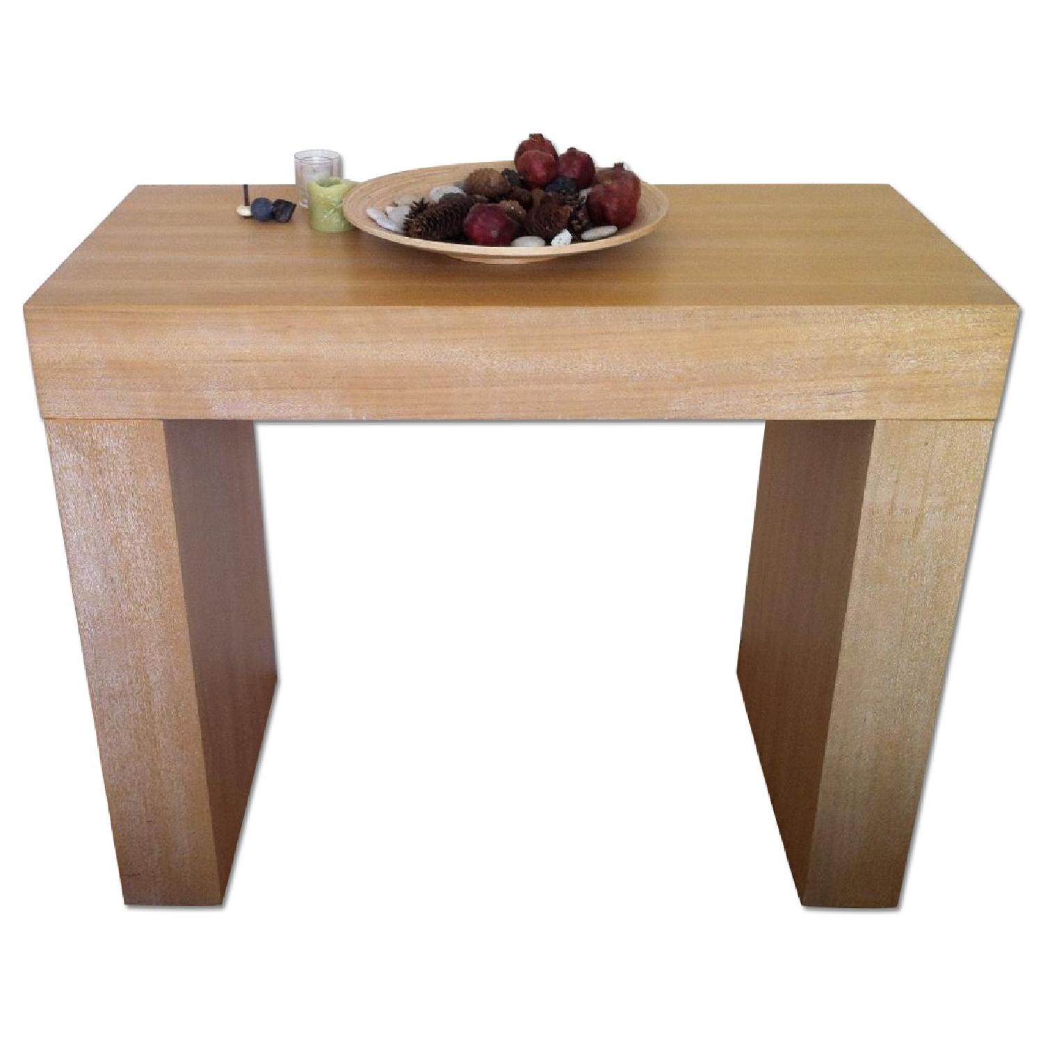 West Elm Chunky Wood Console - image-0