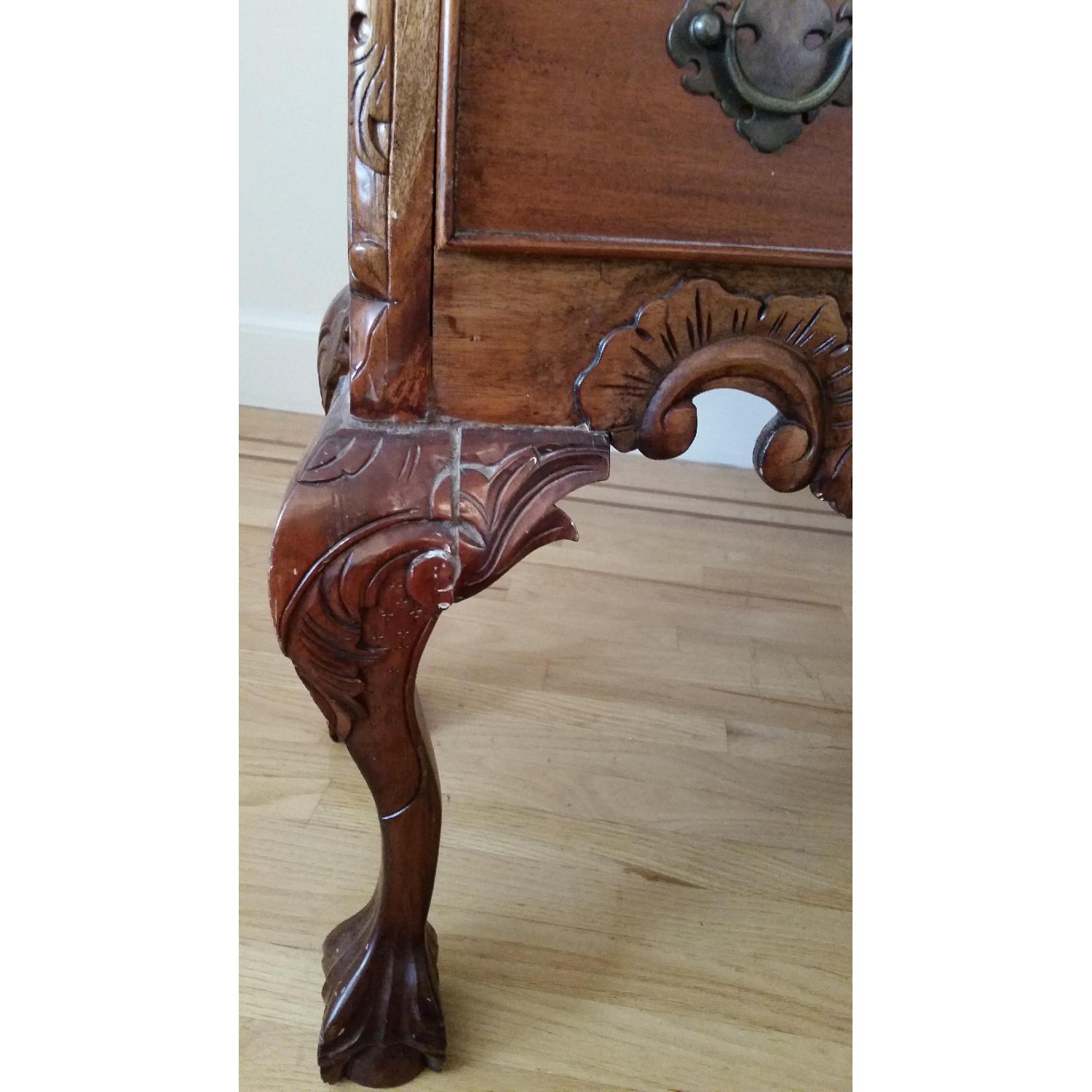 Carved Chippendale HighBoy Dresser - image-8
