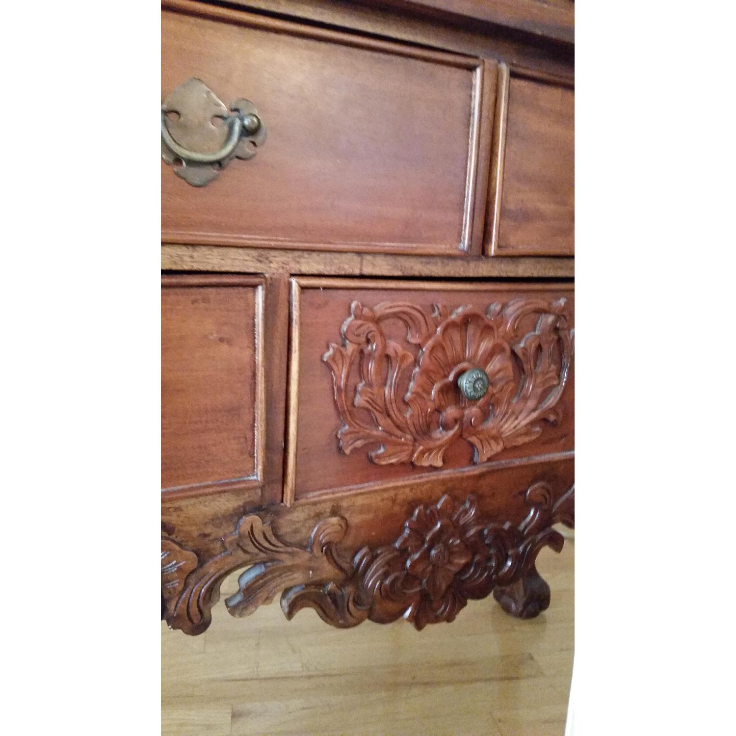 Carved Chippendale HighBoy Dresser - image-12