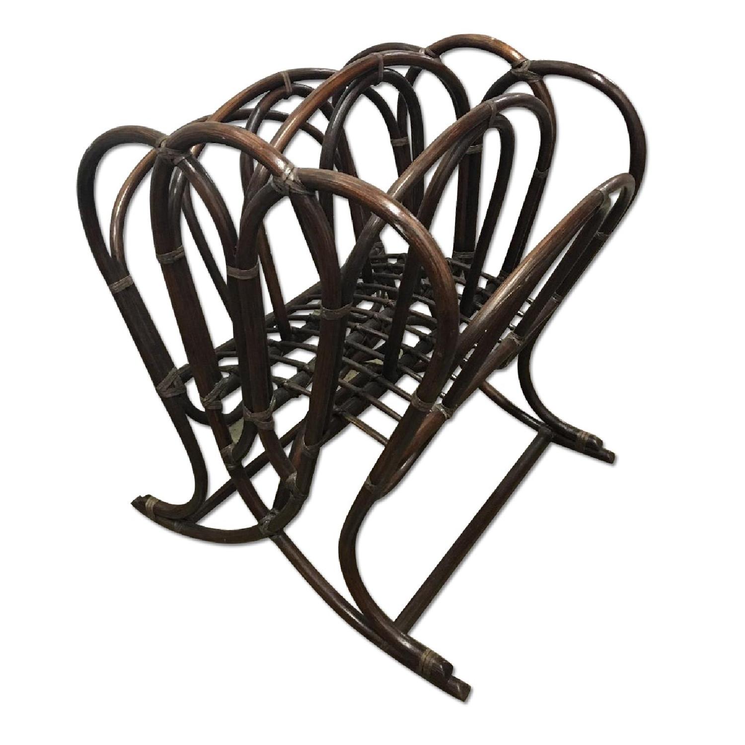 Bamboo Magazine Rack - AptDeco