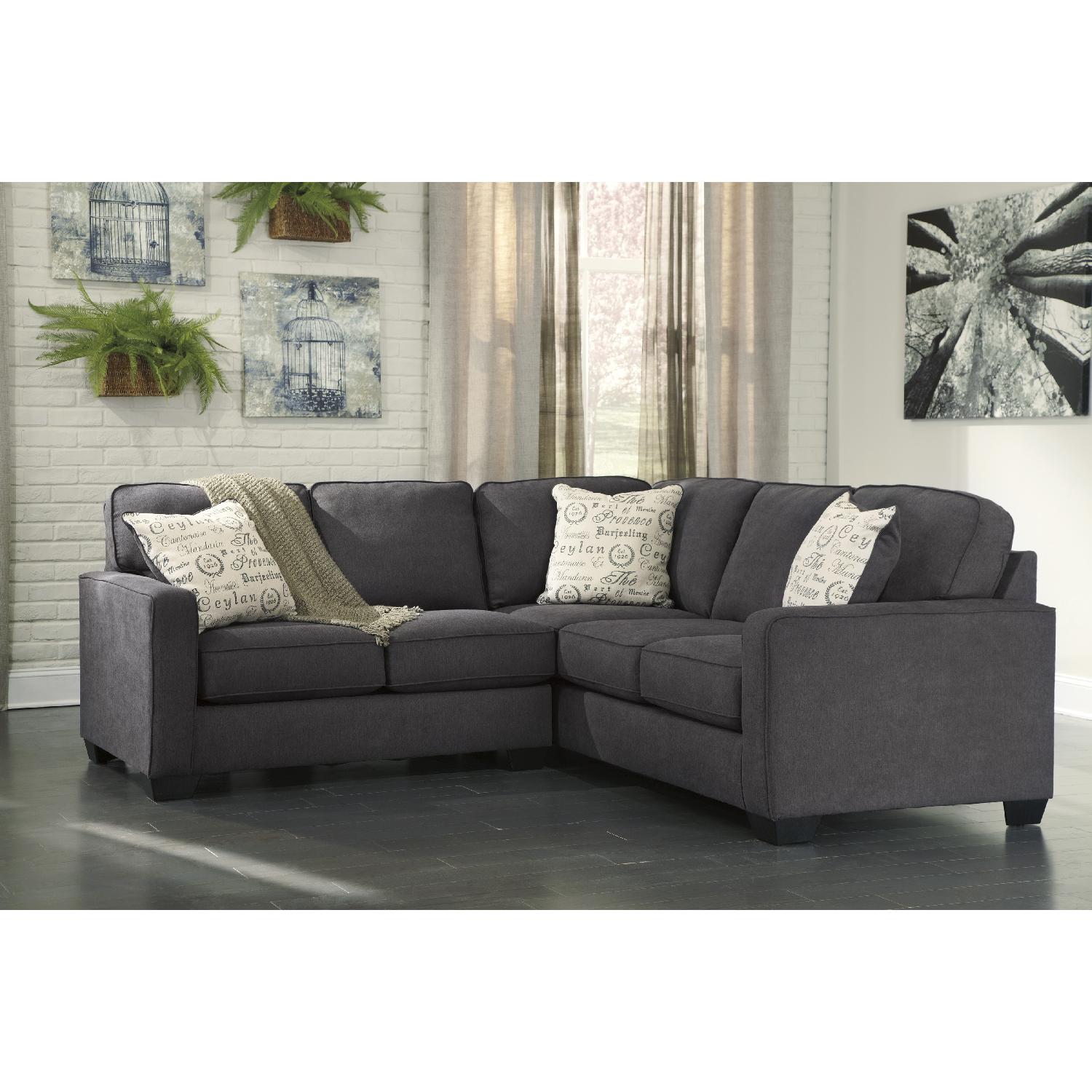 Ashley's Alenya-Charcoal Sectional - image-1