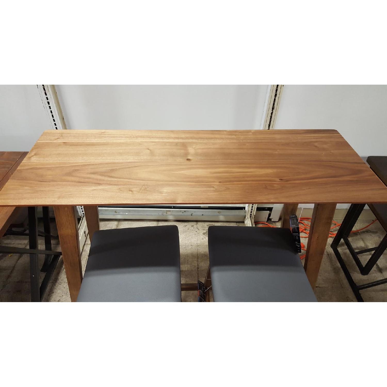 Mid-Century Modern Bar Table w/ 2 Stools - image-2