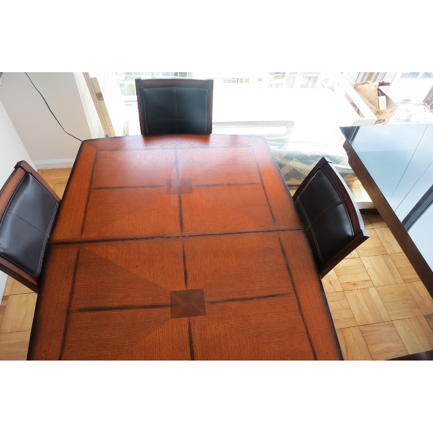 Raymour & Flanigan Denver 5 Piece Counter-Height Extendable Dining Set - image-2