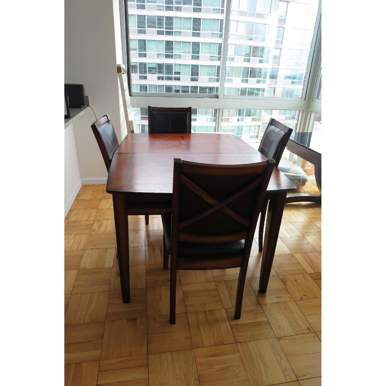 Raymour & Flanigan Denver 5 Piece Counter-Height Extendable Dining Set - image-4