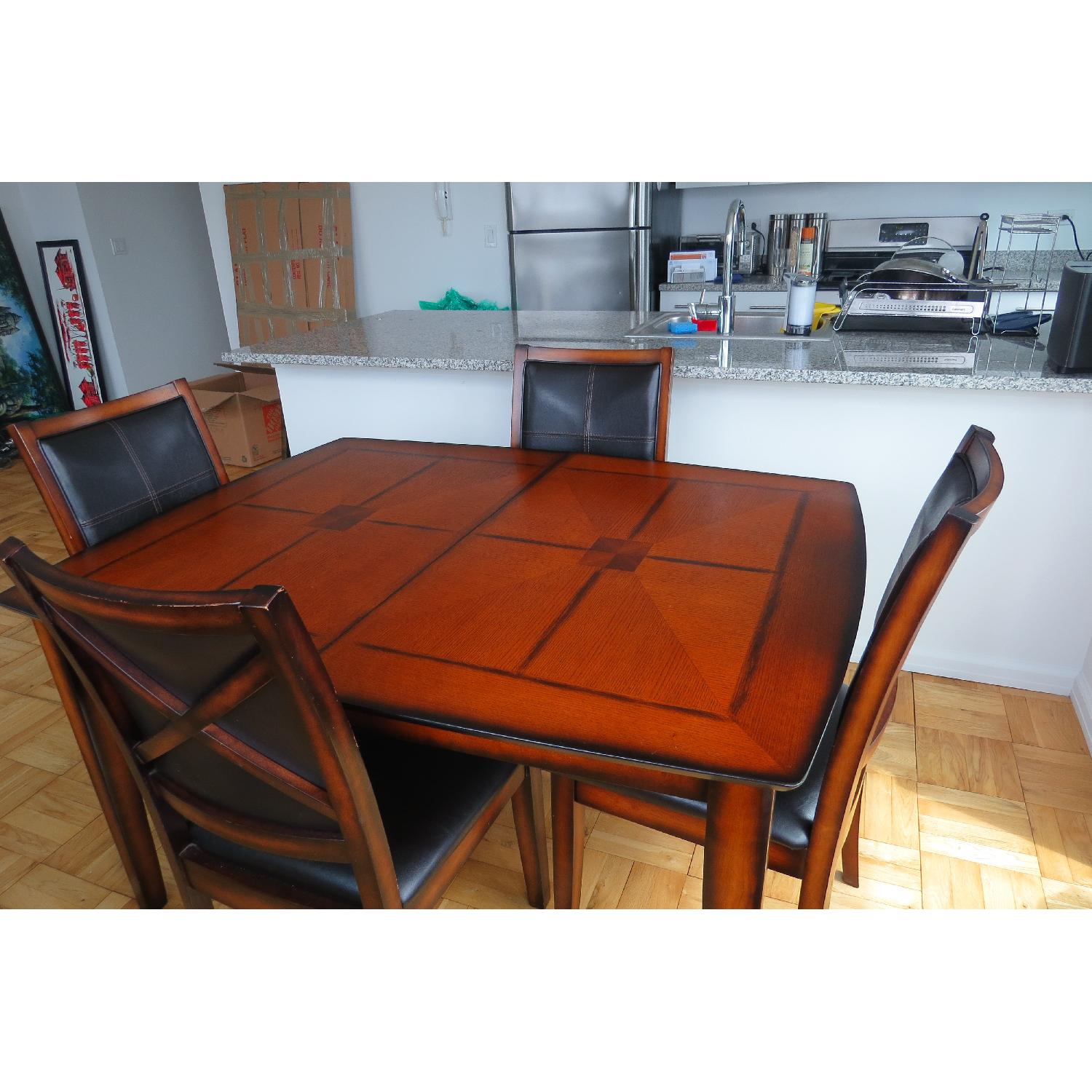 Raymour & Flanigan Denver 5 Piece Counter-Height Extendable Dining Set - image-7