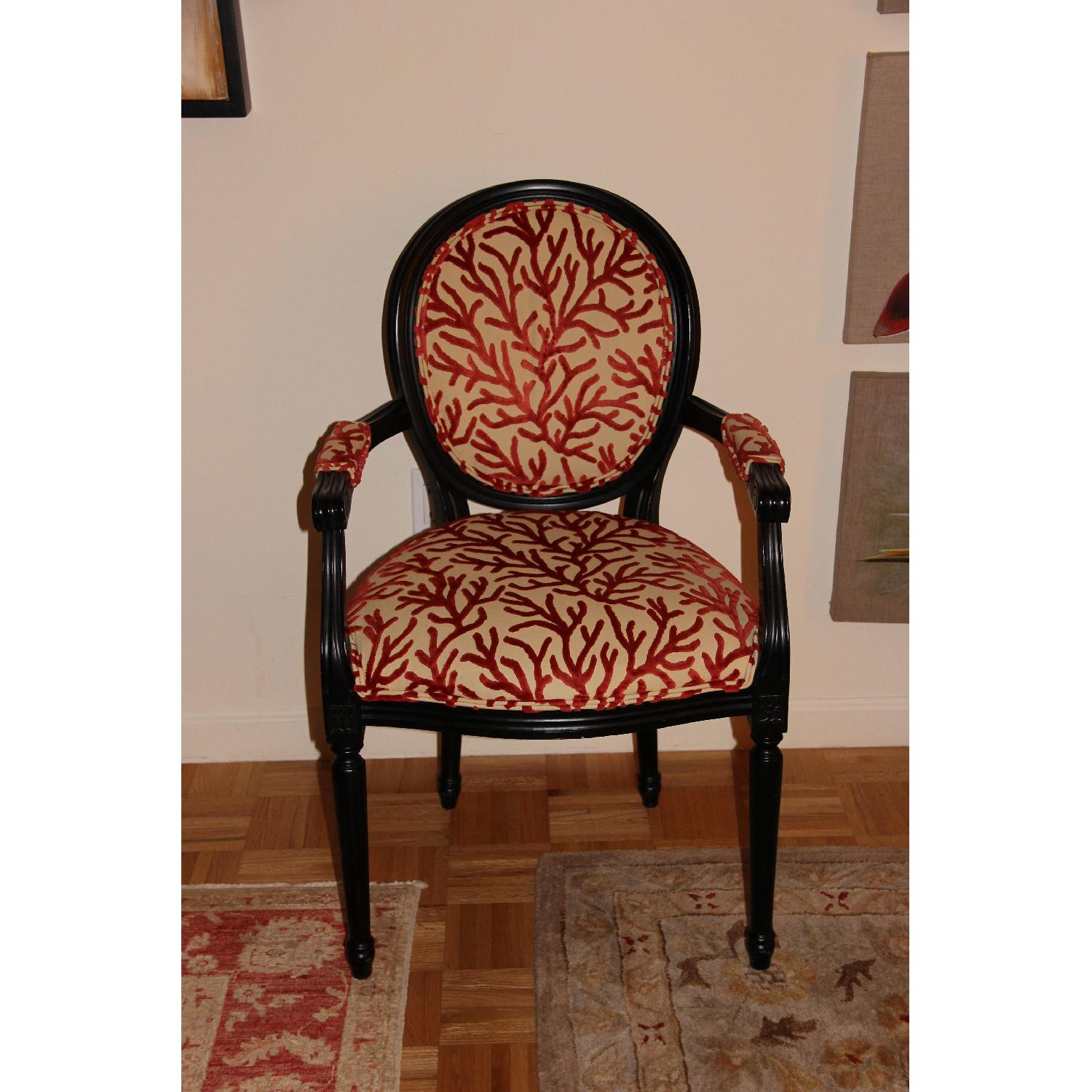 Ballard Designs Oval Back Louis XVI Custom Armchairs - AptDeco