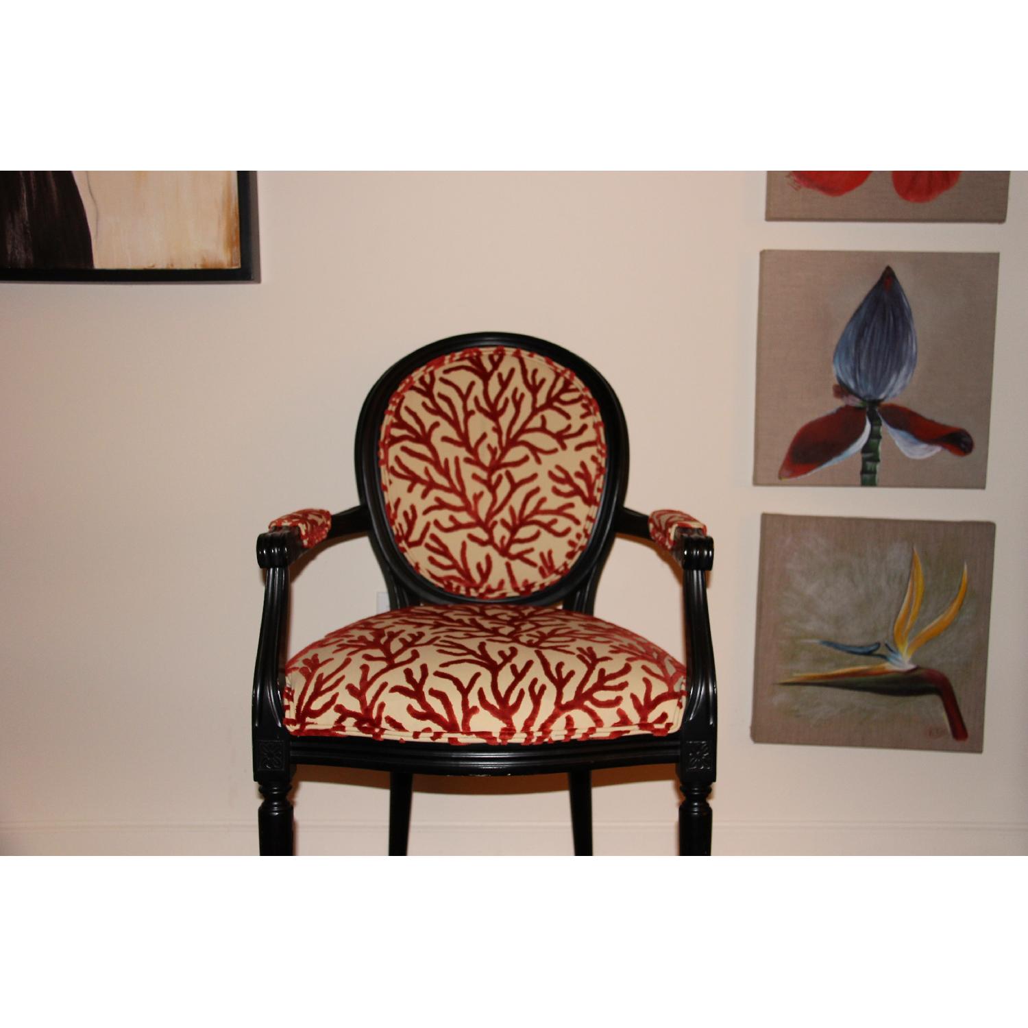 Ballard Designs Oval Back Louis XVI Custom Armchairs - AptDeco