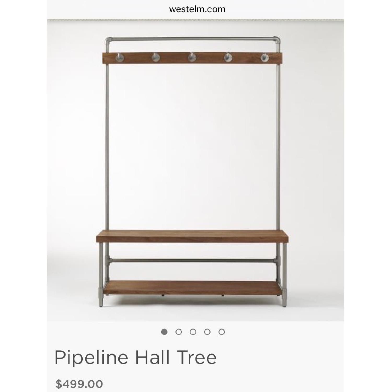 West Elm Pipeline Hall Tree AptDeco