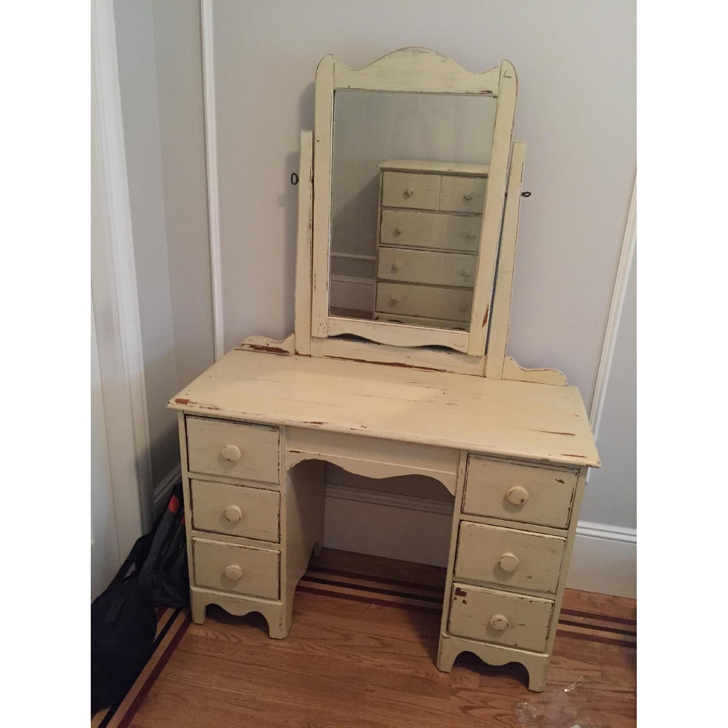 Shabby Chic Vanity Table + Dresser - image-1