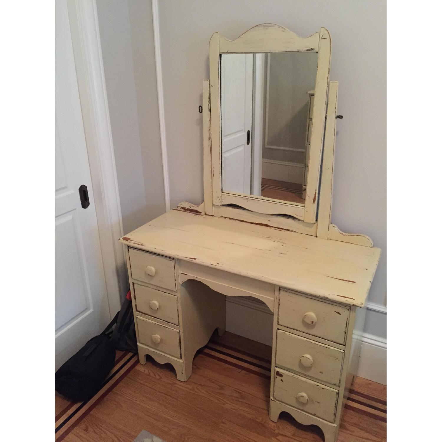 Shabby Chic Vanity Table + Dresser - image-3