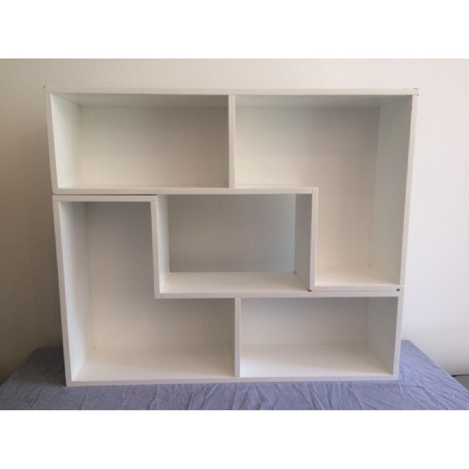 CB2 Elston White Modular Shelves - image-1