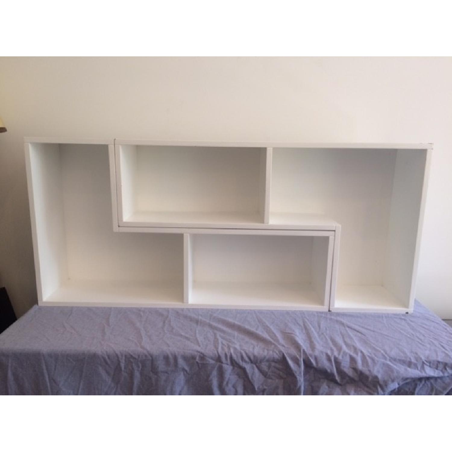 CB2 Elston White Modular Shelves - image-2