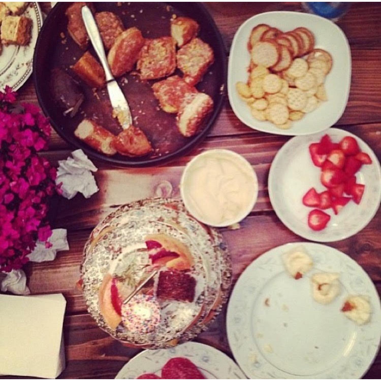 Industrial Plumbing Pipe Wood Dining Table - image-1