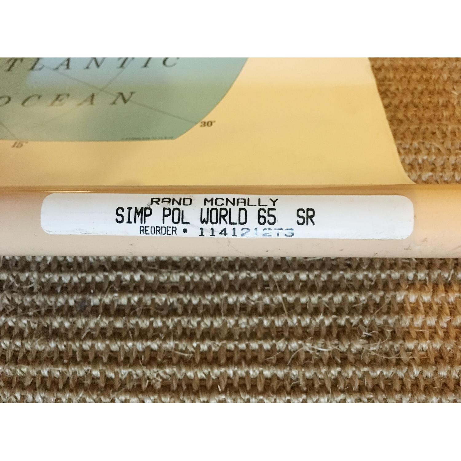 Vintage Rand McNally Classroom Pull-Down World Map - image-3