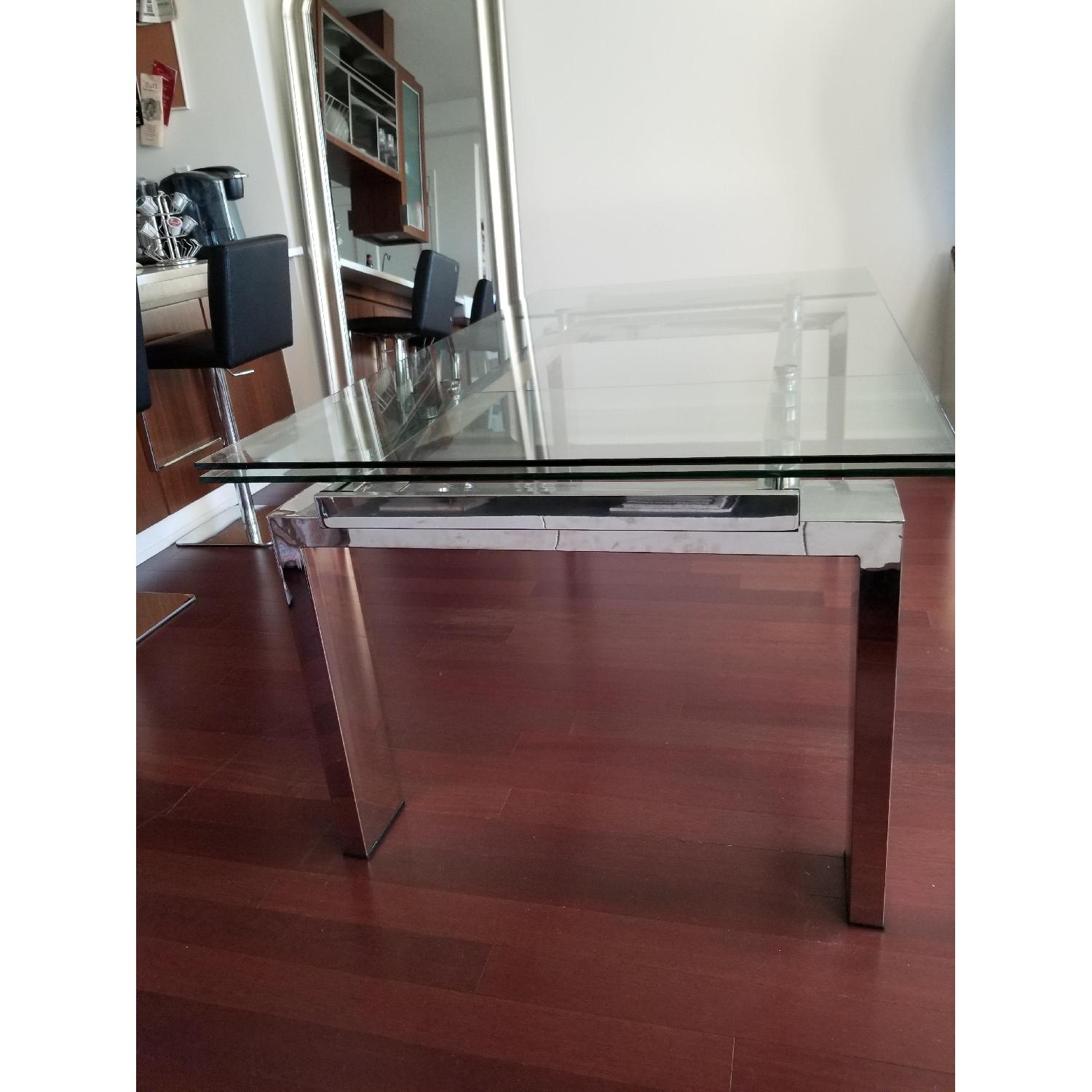 Expandable Glass Top Dining Table - image-3
