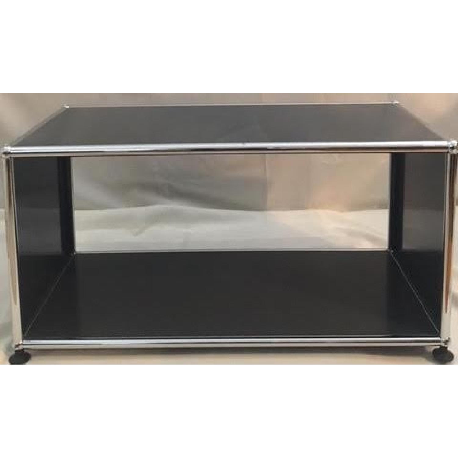 USM Haller Side Table/Record Storage/TV stand AptDeco