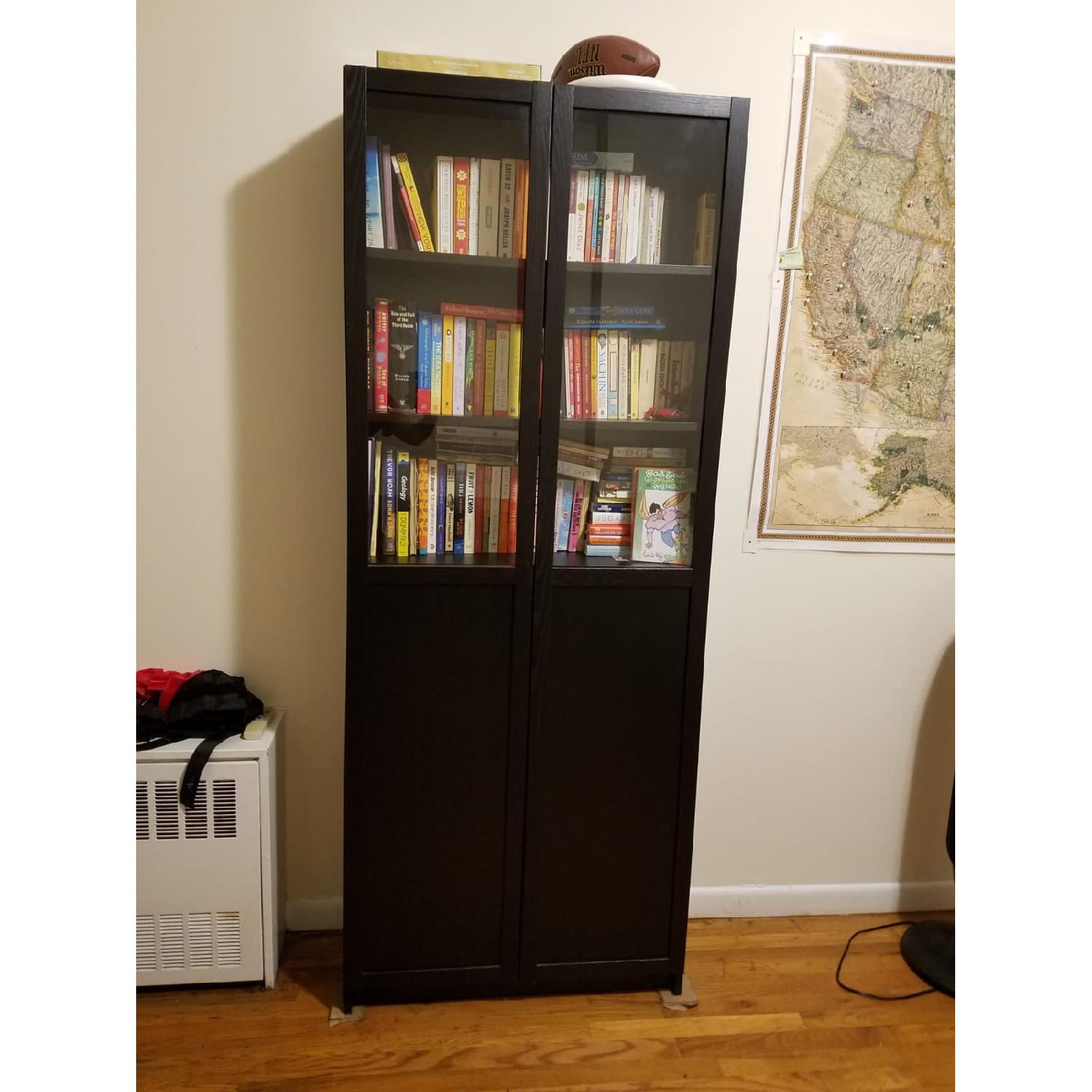 Ikea Billy Bookshelf w/ Doors AptDeco