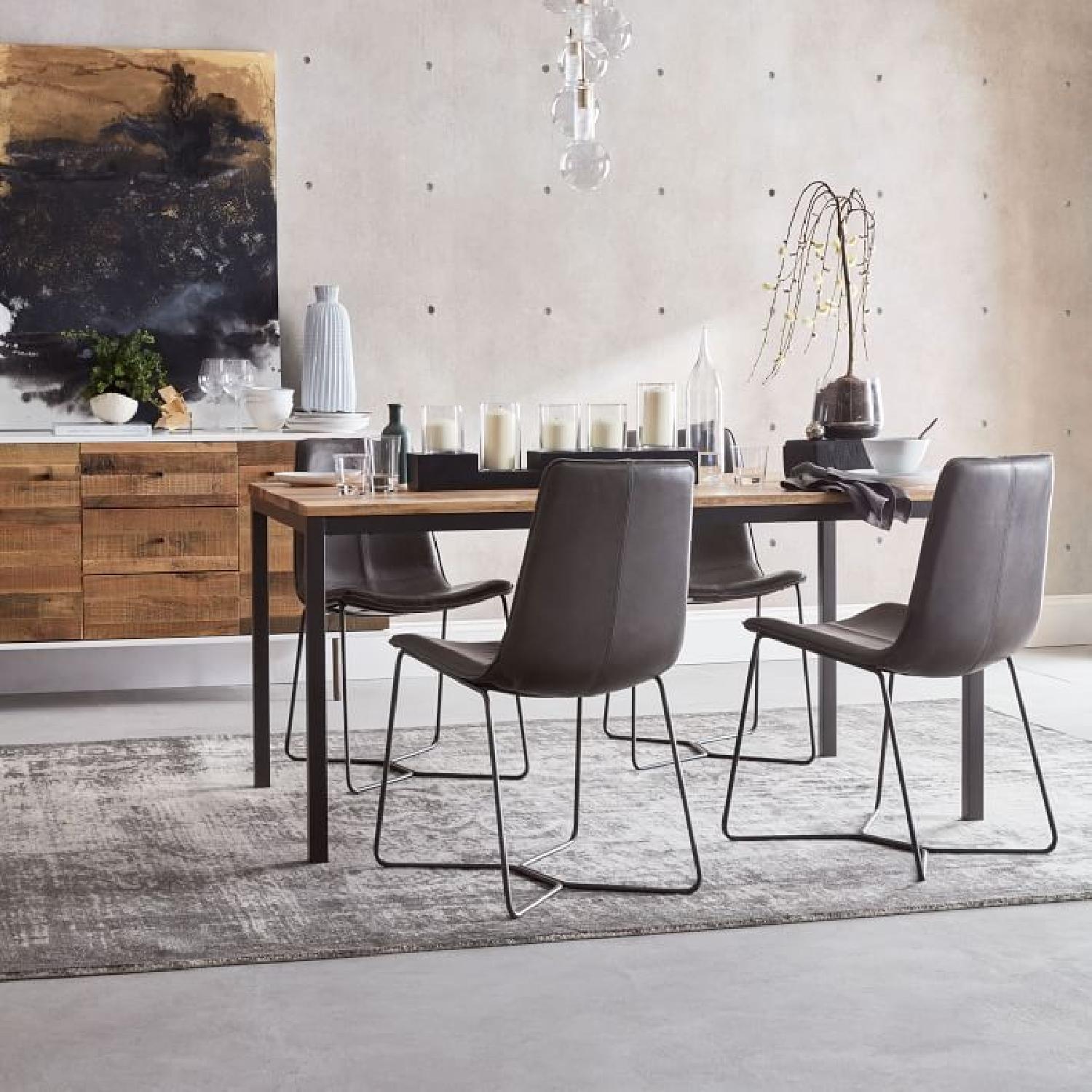 West Elm Box Frame Dining Table in Raw Mango - image-2