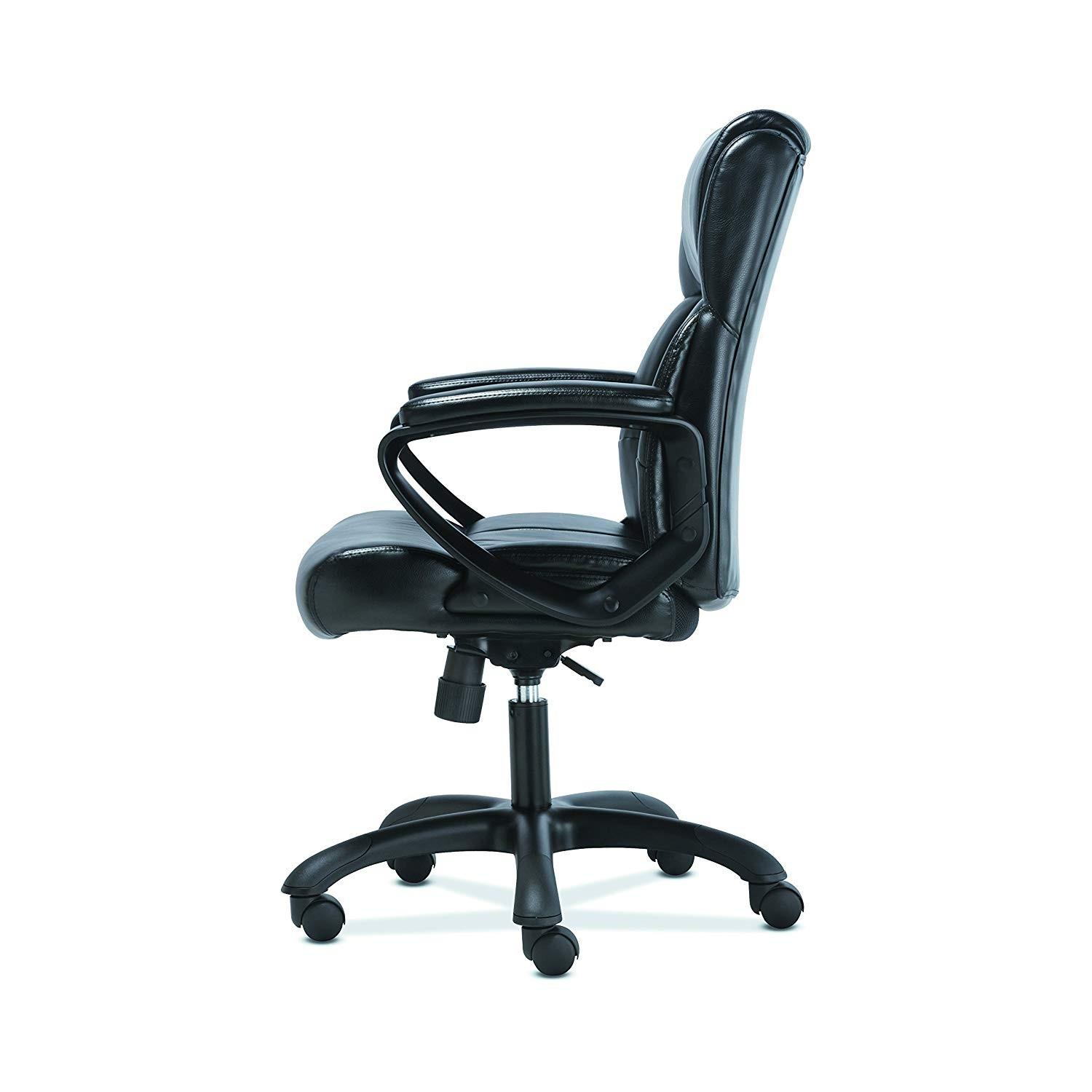 HON Office Sadie Black Leather Office Chair - image-1