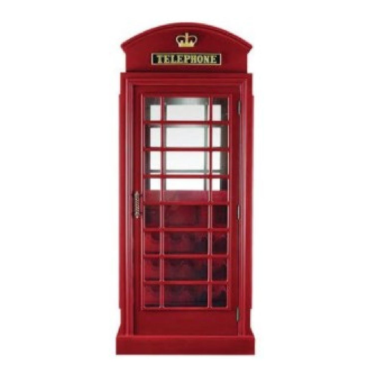 Latitude Run Marroquin Telephone Booth Bar Cabinet - image-0