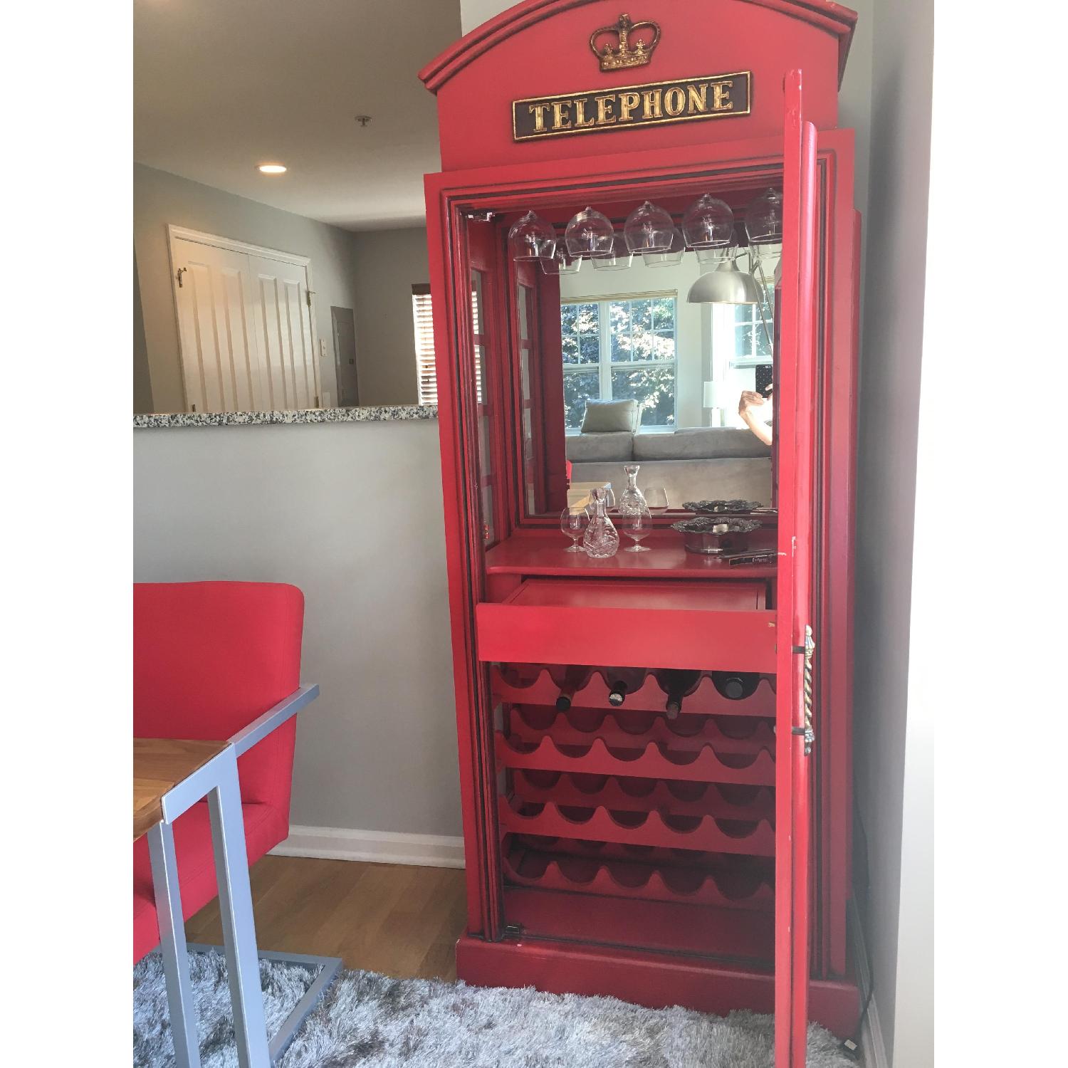 Latitude Run Marroquin Telephone Booth Bar Cabinet - image-7