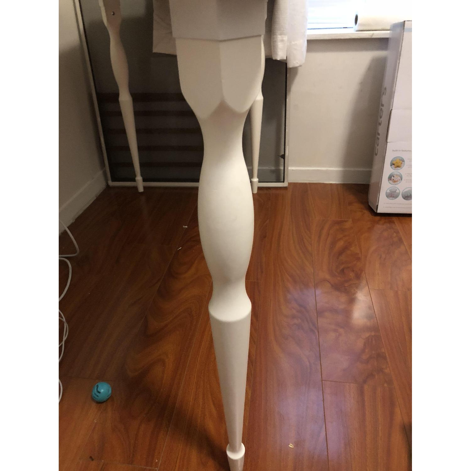 Ikea Desk Table w/ Wood Legs AptDeco