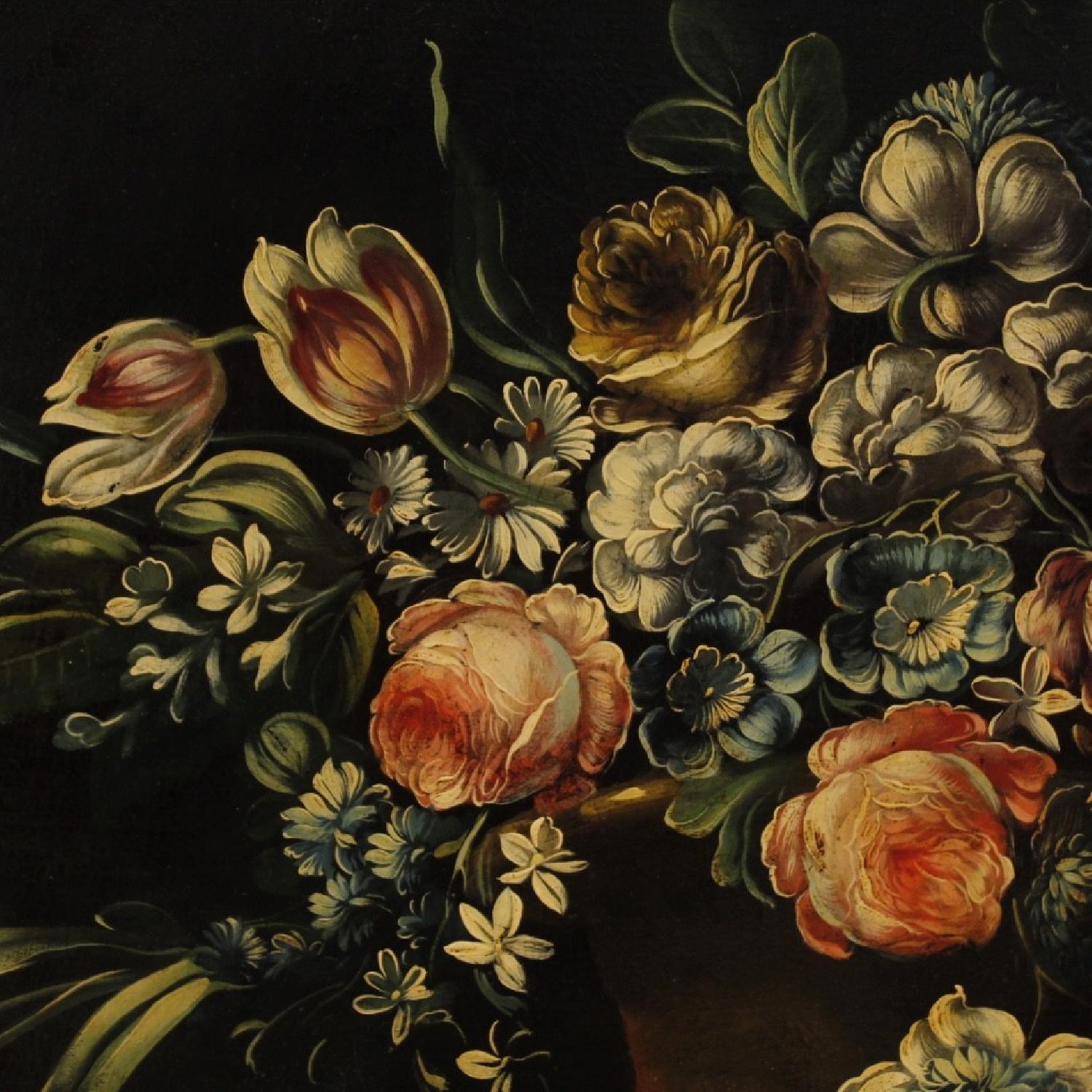 20th Century Oil on Canvas Italian Still Life Painting - image-2