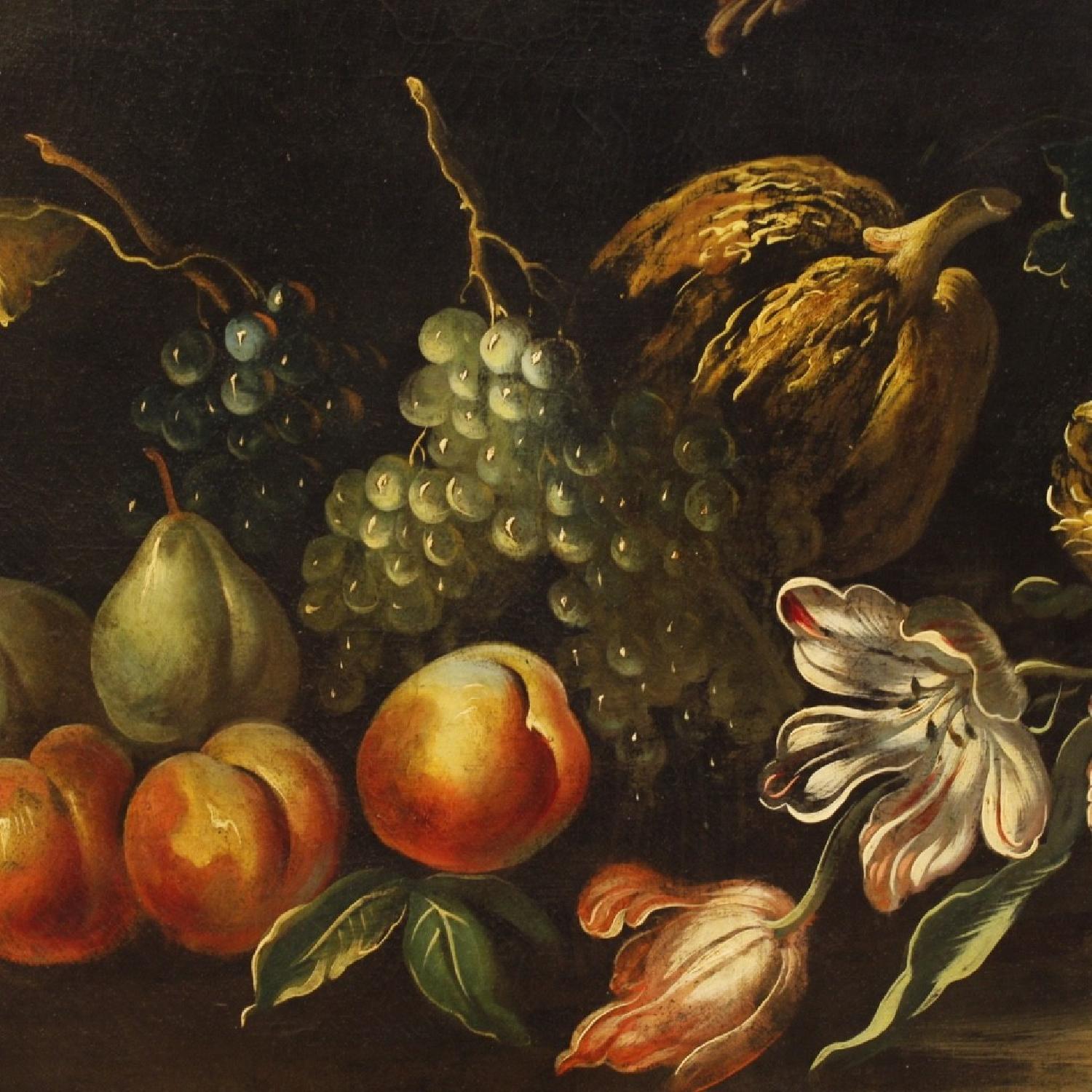 20th Century Oil on Canvas Italian Still Life Painting - image-3