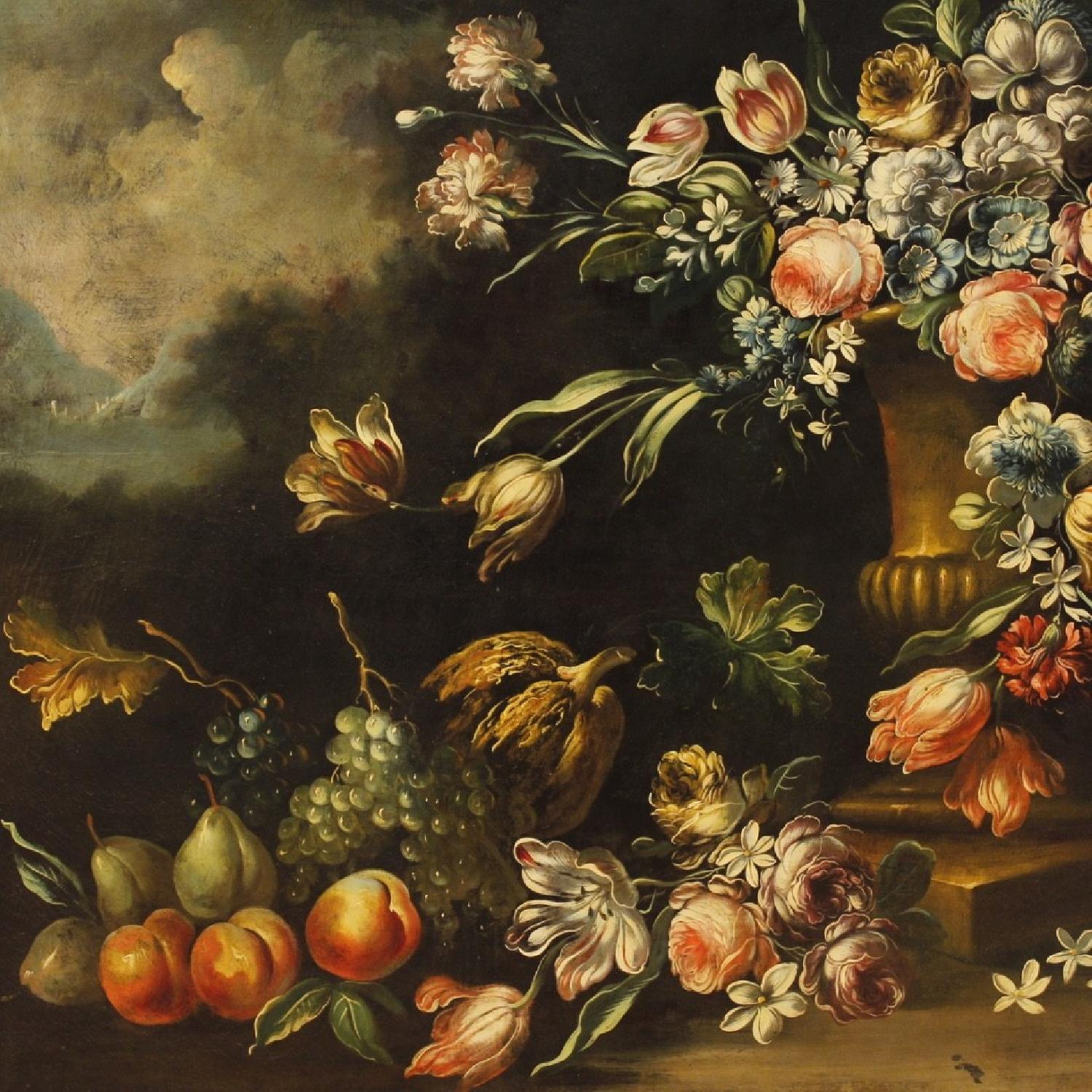 20th Century Oil on Canvas Italian Still Life Painting - image-6