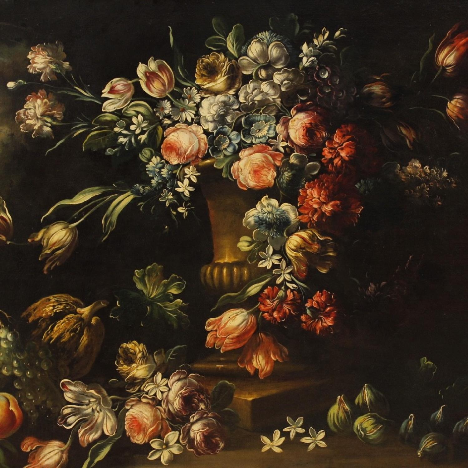 20th Century Oil on Canvas Italian Still Life Painting - image-9