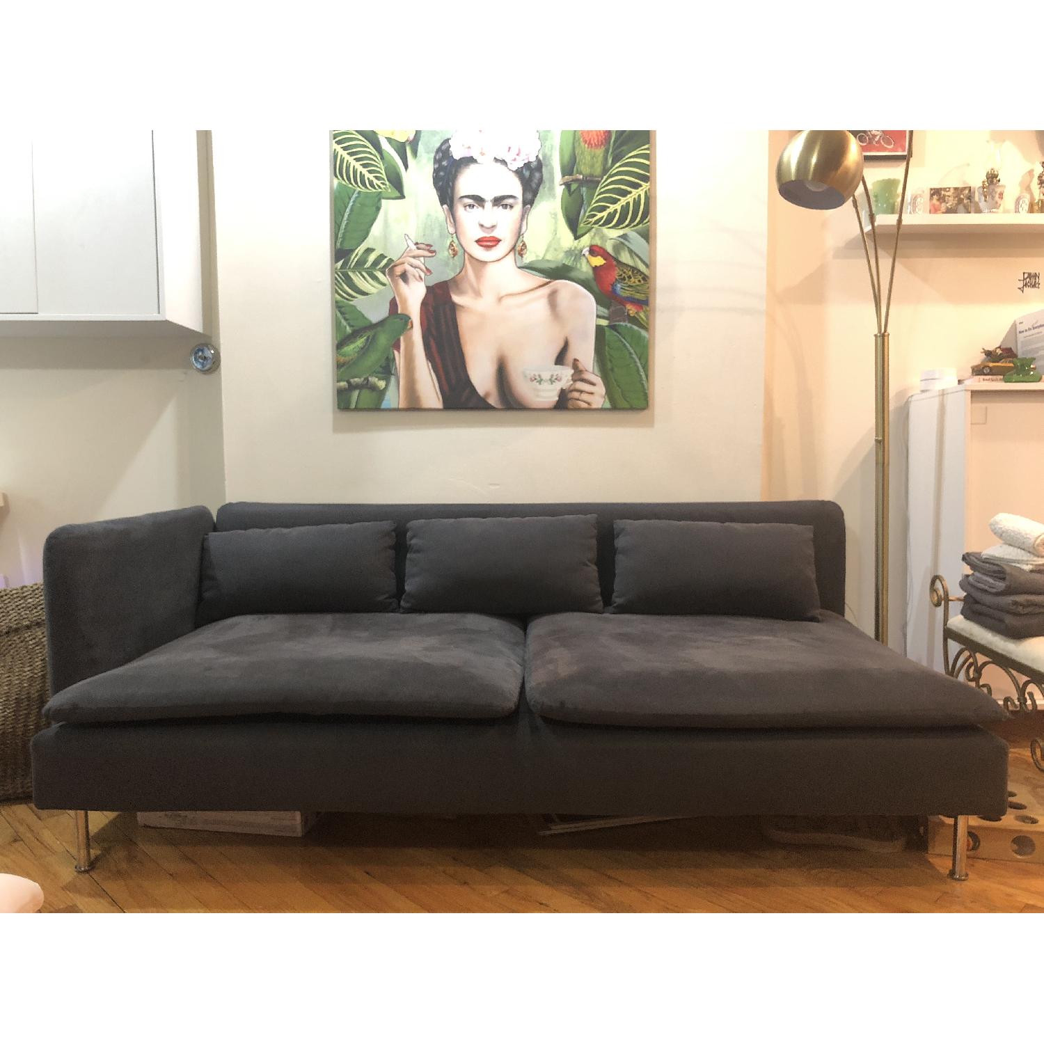 Ikea Soderhamn Grey Sectional Sofa w/ Extended Left Chaise - image-1