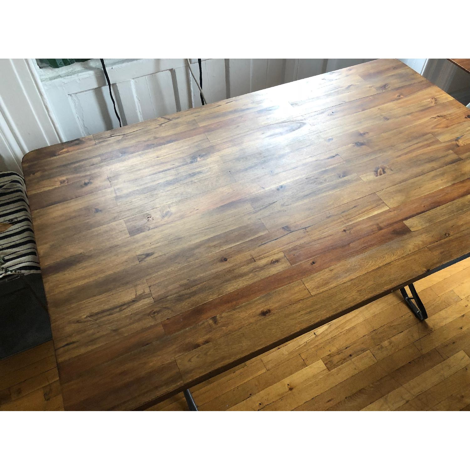 World Market Jackson Rectangular Table w/ Metal Base - image-3