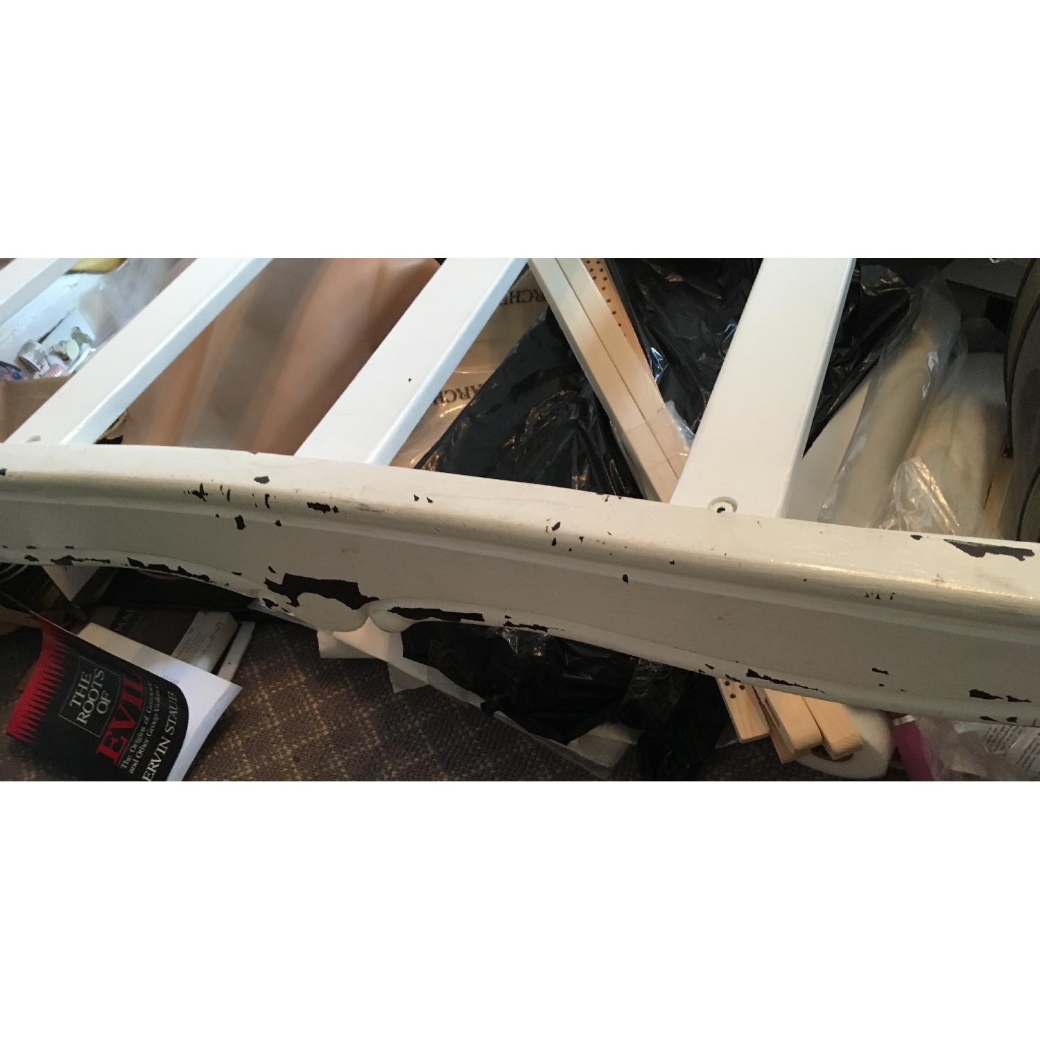 Shabby Chic Style White Bed Frame - image-2