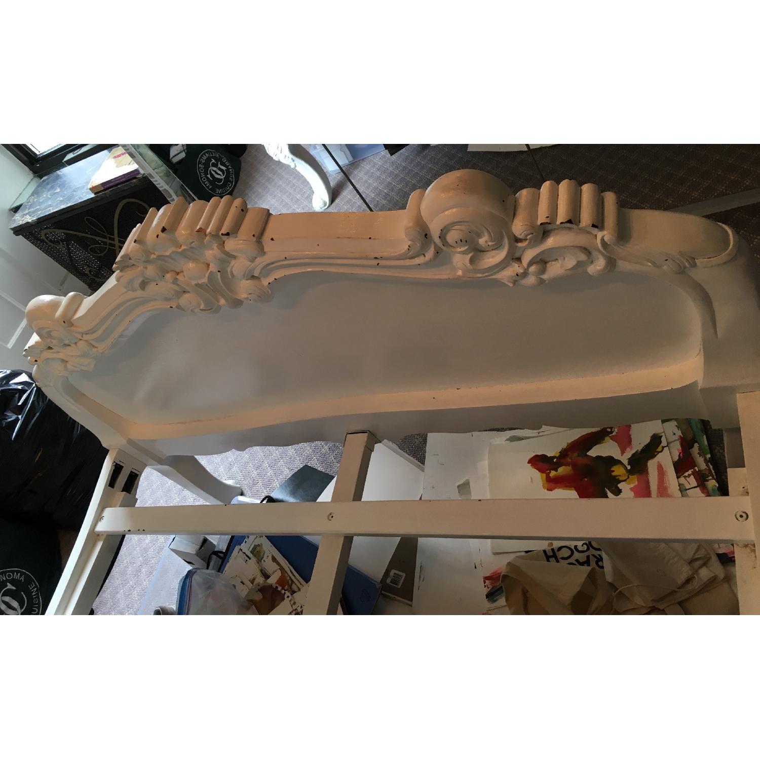 Shabby Chic Style White Bed Frame - image-4