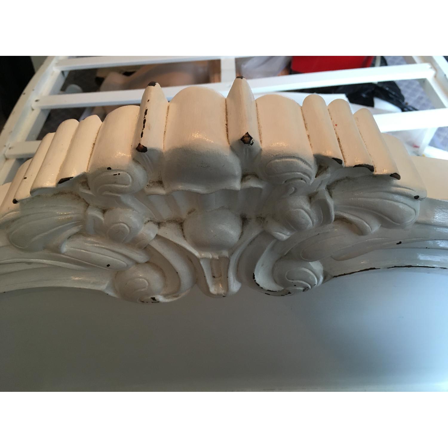 Shabby Chic Style White Bed Frame - image-8