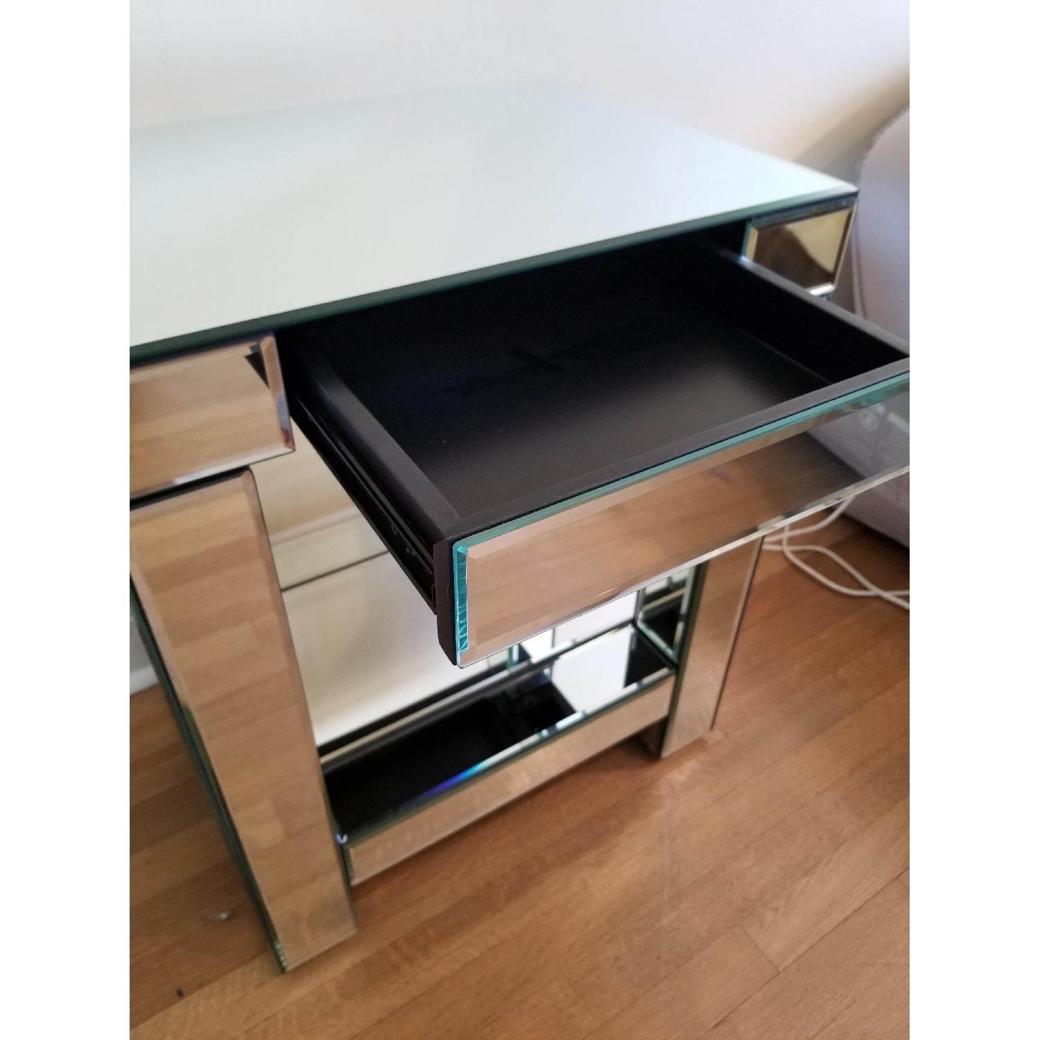 West Elm Mirrored Parsons End Table/Nightstand - image-3