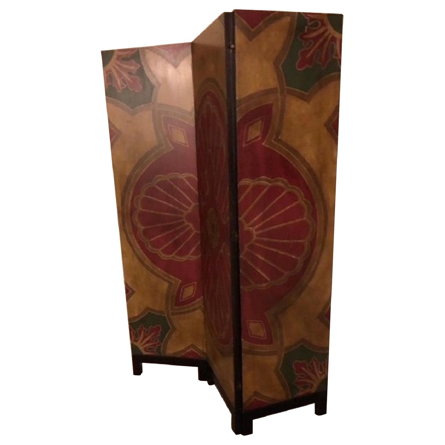 Solid Wood 3 Panel Room Divider - image-0