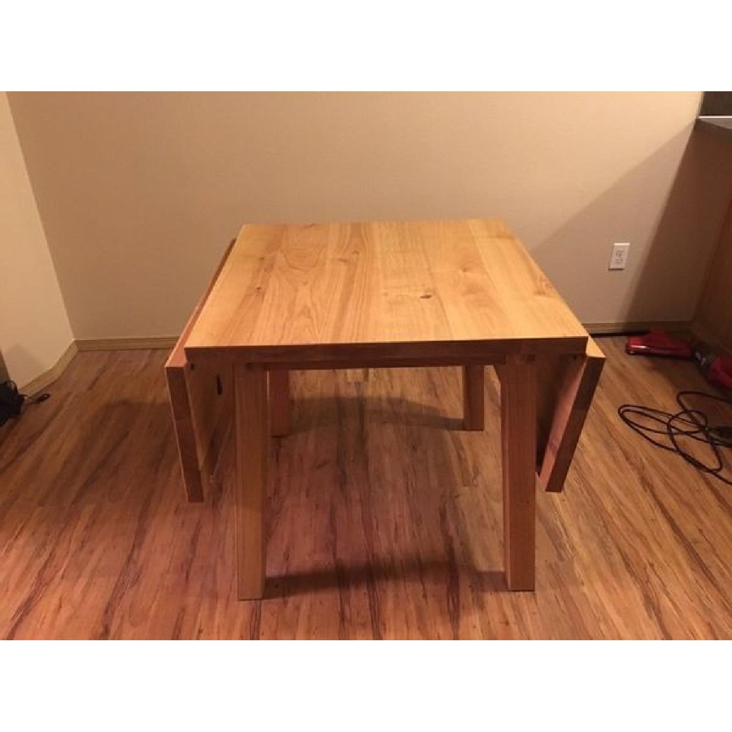 Ikea Mockelby DropLeaf Dining Table AptDeco