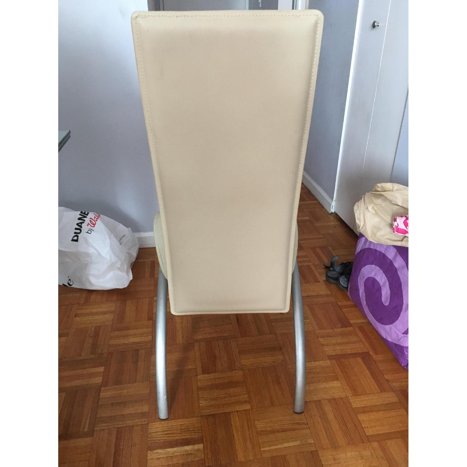 White High Back Dining Chairs - image-2