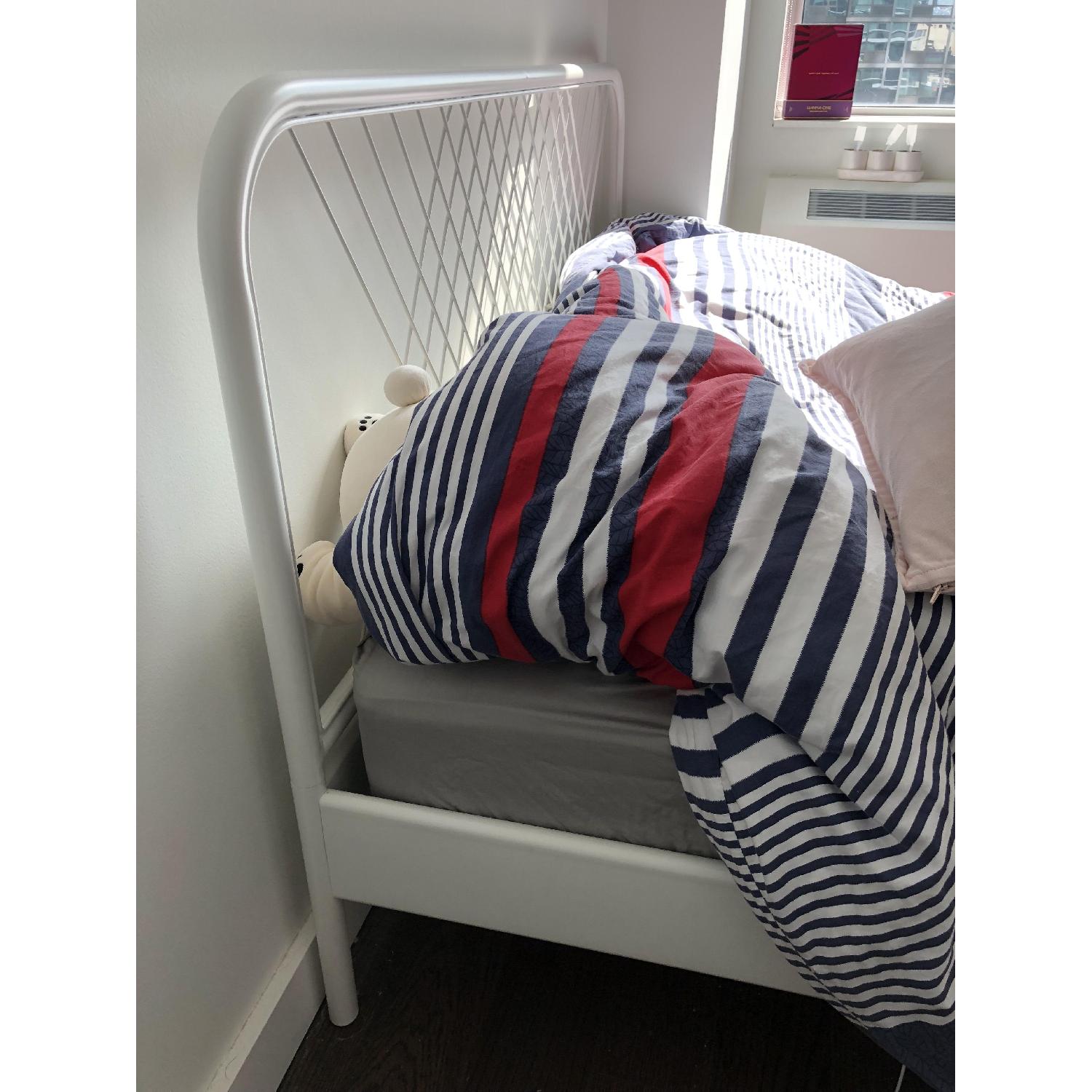 Ikea Nesttun White Queen Bed Frame - image-2