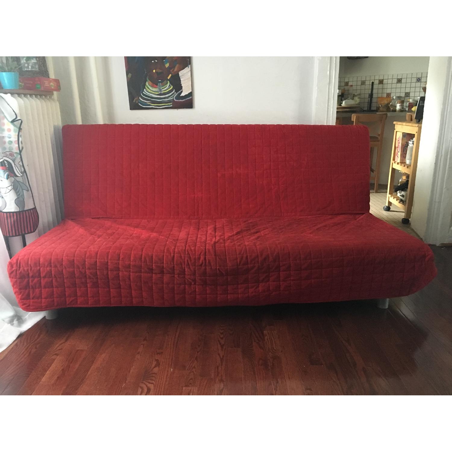 Ikea Beddinge Futon w/ Red Cover - image-2