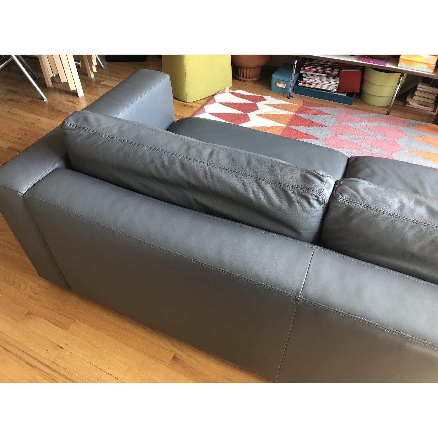 Design Within Reach Reid Leather Sofa - image-7