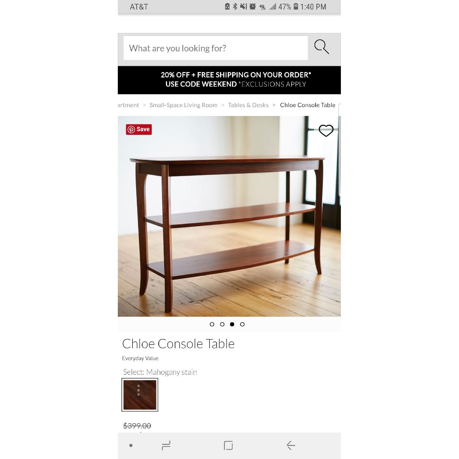 Pottery Barn Chloe Console Table - image-1