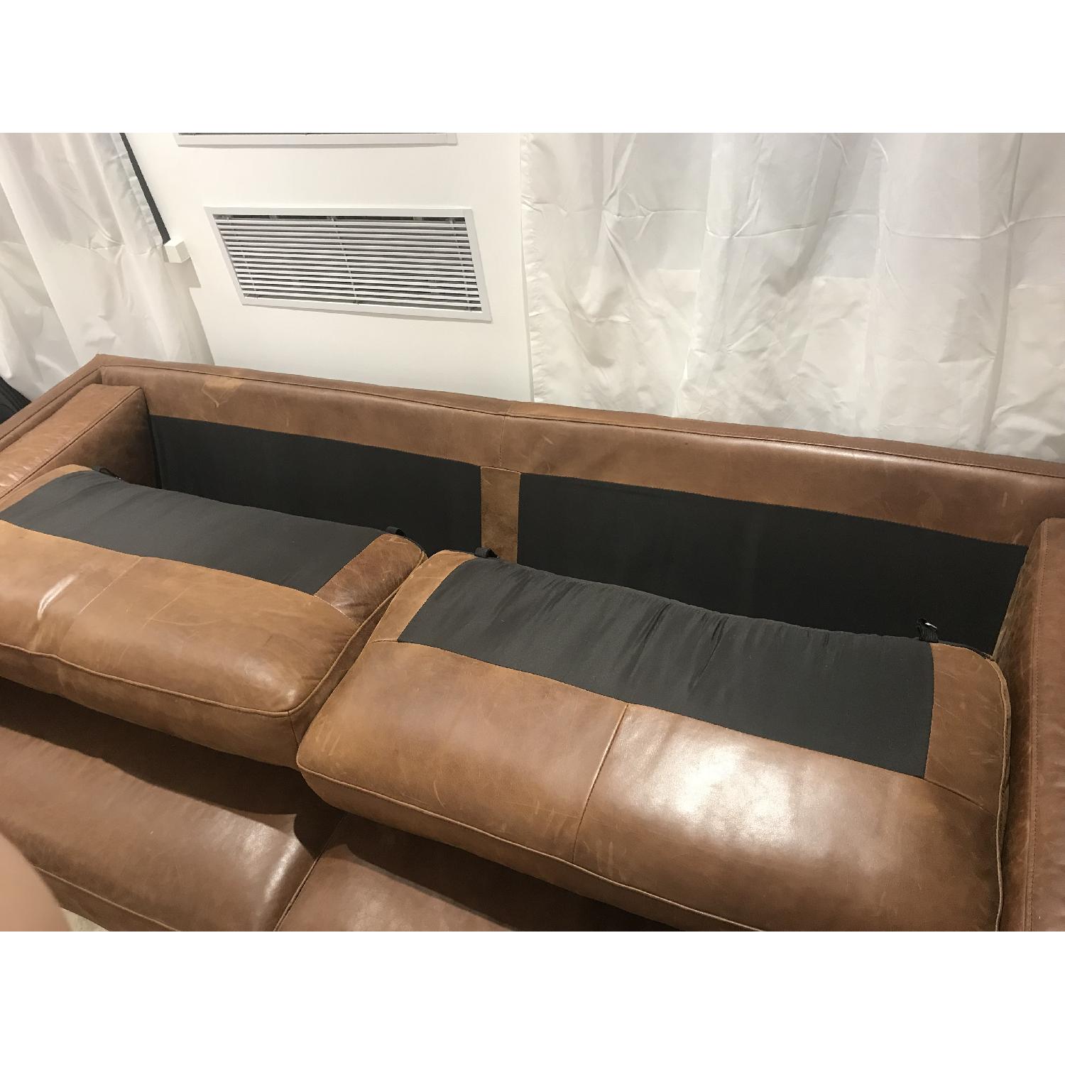 West Elm Dekalb Sofa in Cognac Leather - image-6