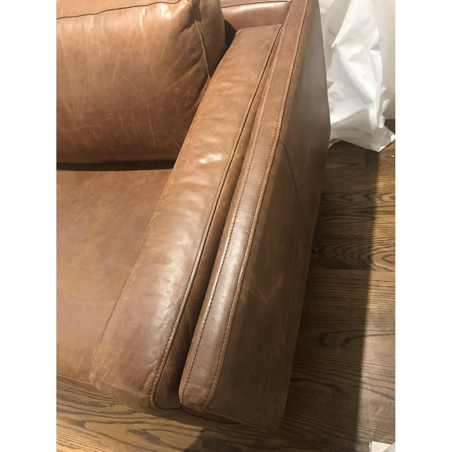 West Elm Dekalb Sofa in Cognac Leather - image-7